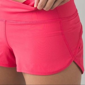 Lululemon Speed Up Shorts Sz 12 pink 2.5 inseam